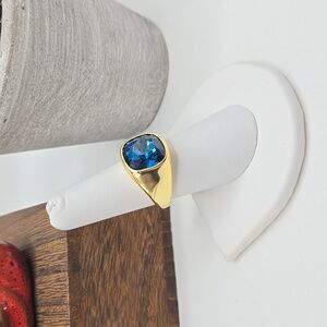 Gorjana Montana Blue Gold Nova Cocktail Ring